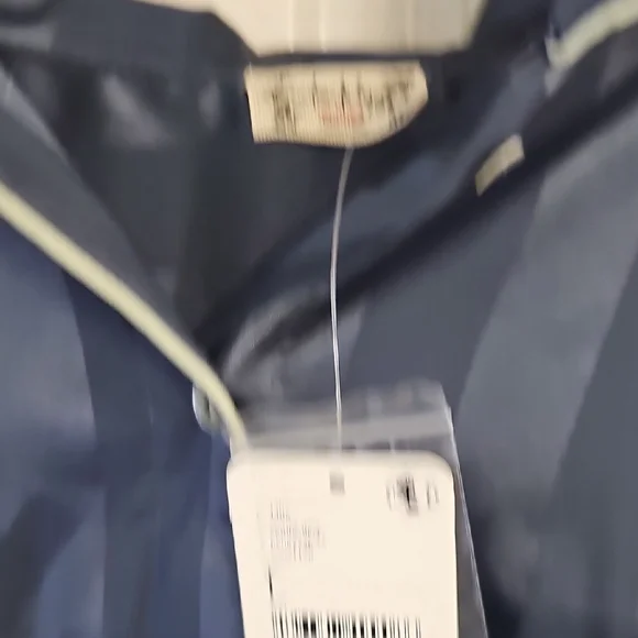 Free People Blue Silk Striped Pajama Top & Short - Picture 4 of 7